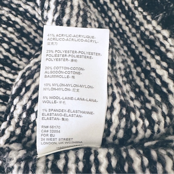 Anthropologie Linnea Striped Mock-neck Sweater Size XS Oversized - Picture 9 of 9